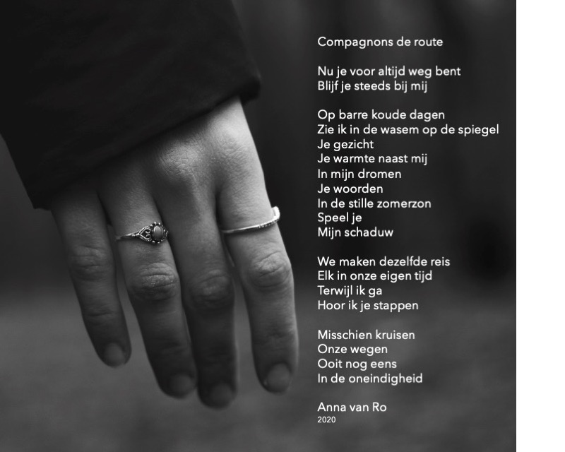 gedicht - Compagnons de route - Anna van Ro